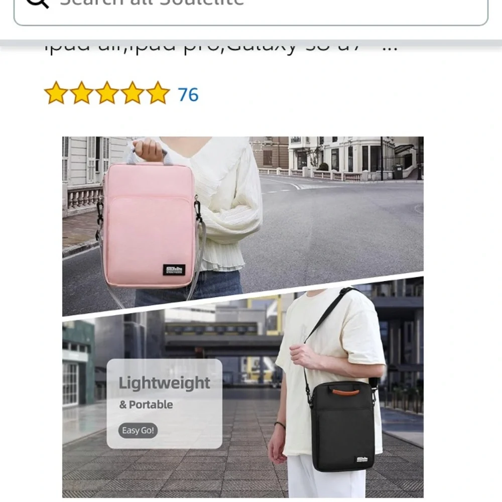 (1891) Soulelite 11.6-13.3In Tablet Sleeve Bag Laptop Bag